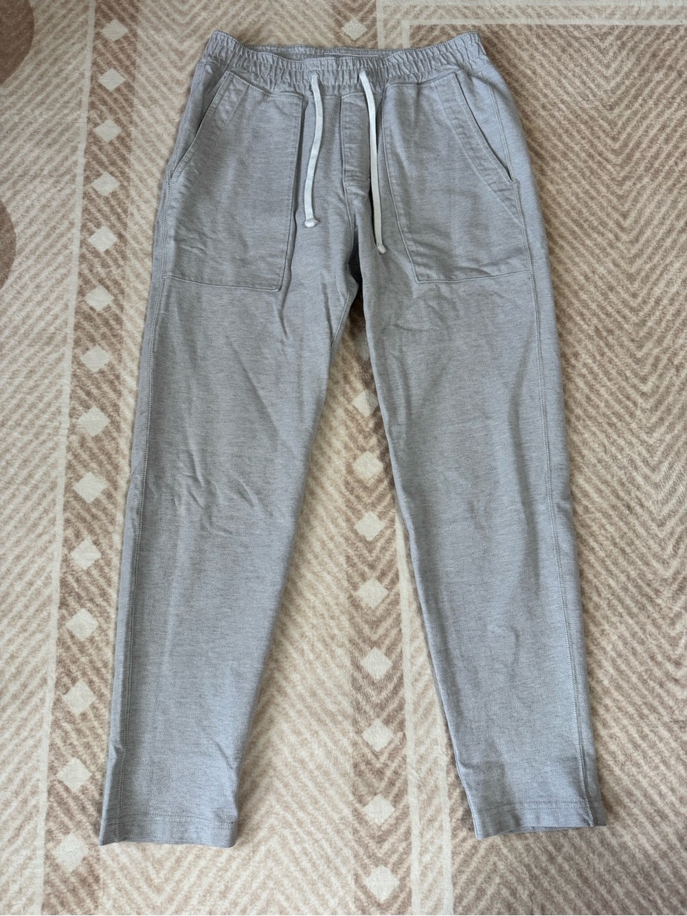 Abercrombie & Fitch Light Gray Drawstring Joggers